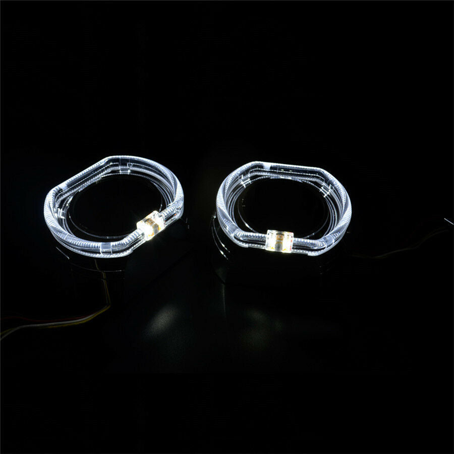 2pcs bright 100mm/90mm 12V 2.5 inch waterproof Square LED Day running angel eyes