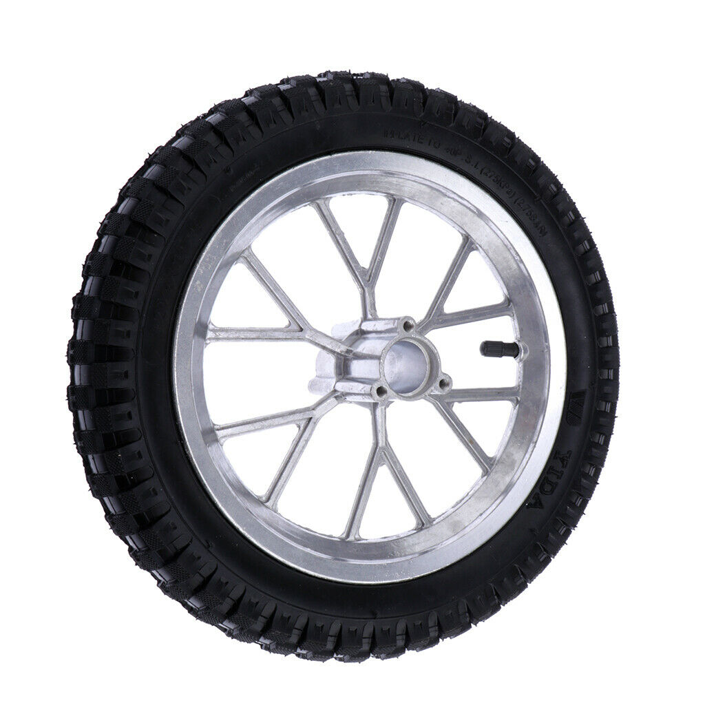 Replacement Rear Wheel Tire with Solid Non-slip Hub for 49cc