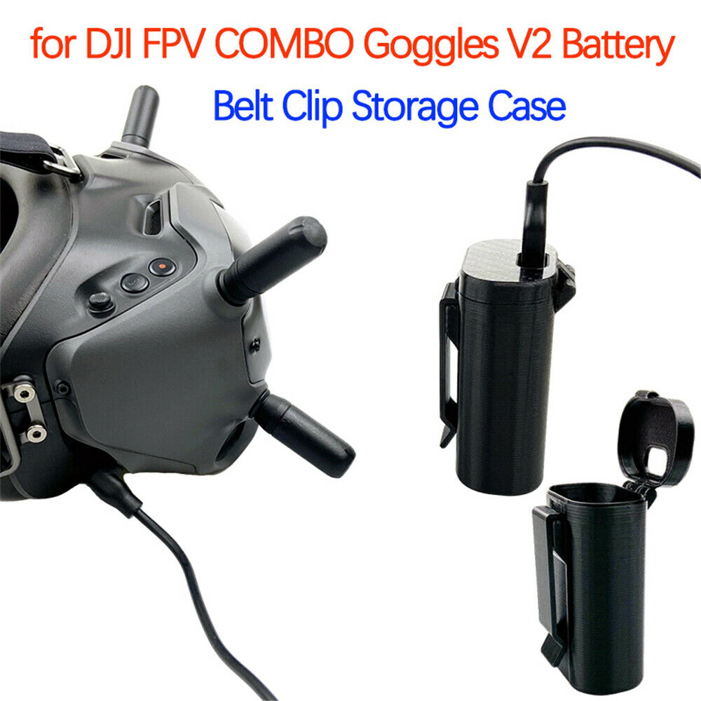 For DJI FPV Combo Goggles V2 Battery Belt Clip Storage Case Glasses Buckle