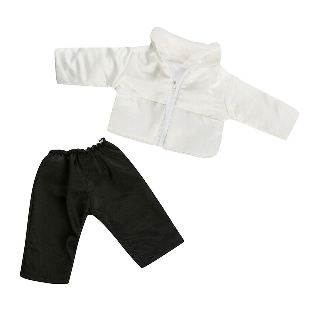 2Pieces/set Handmade Outfits Winter Coat Down Jacket Pants Clothing Dress-up