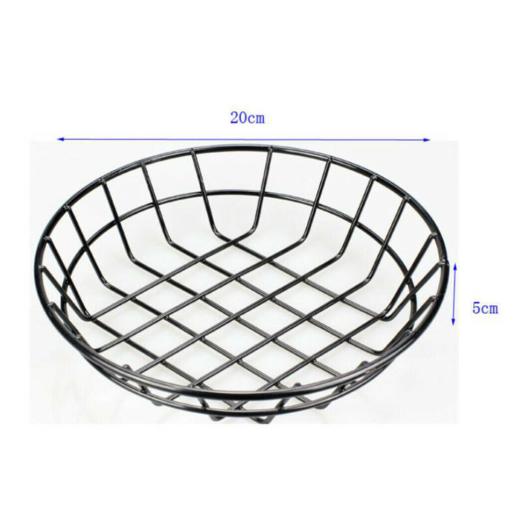 2x S Metal Fast Food Basket Restaurant Serving Chicken Fries