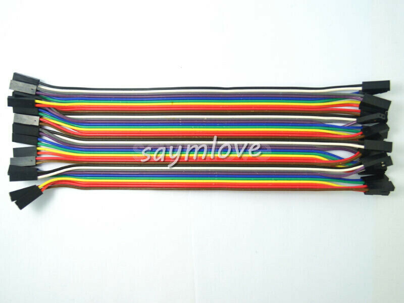 20pcs 2pin 20cm 2.54mm Female to Female jumper wire Dupont cable for Arduino