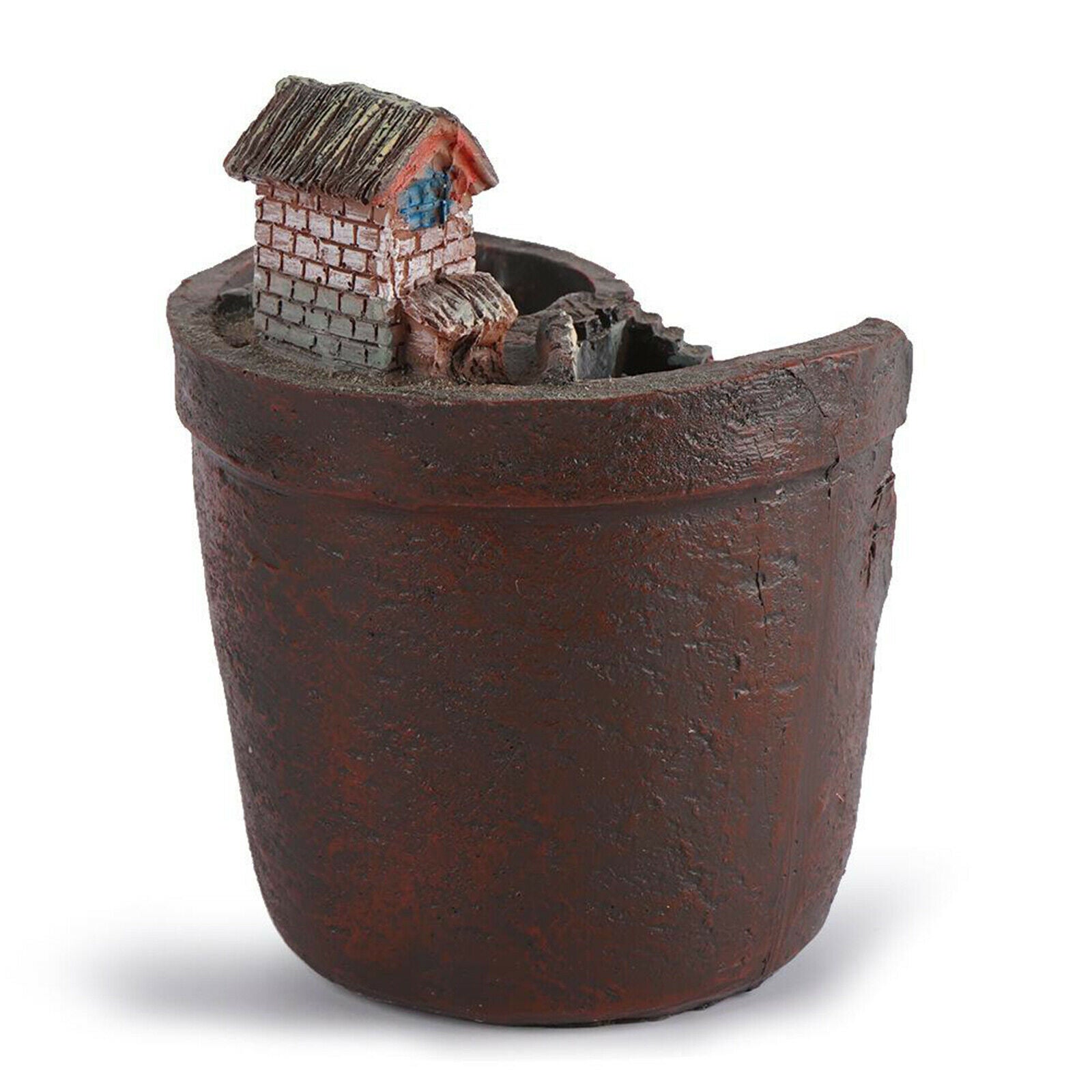 Succulent Pot Plant Planter Flowerpot with Sweet House Garden Decoration