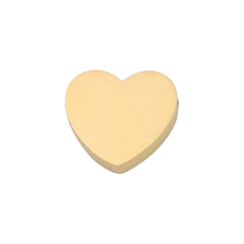 70 Pcs Golden Peach Heart-Shaped Spacer Beads Loose Bead DIY Necklace Bra.l8