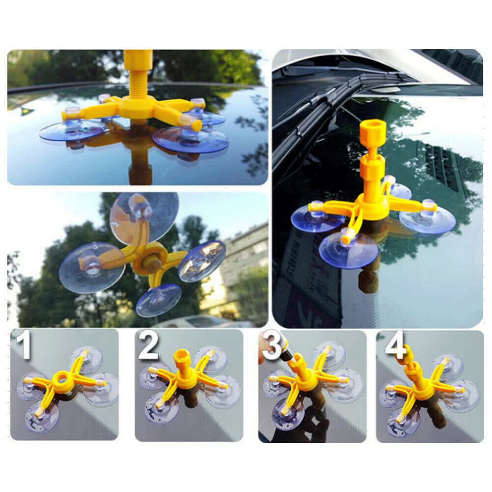 Windshield Repair Kit Quick Fix Car Cracked Glass Windscreen Repair Short Crack