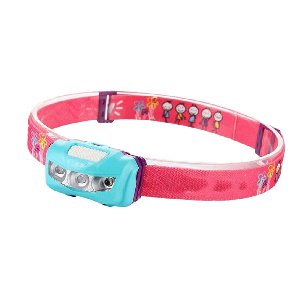 Cute Kid's IPX6 Waterproof Adjustable LED Headlamp Outdoor Running Headlight