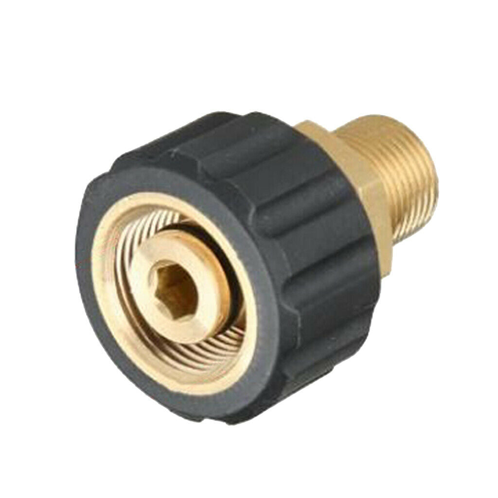 High Pressure Washer Adapter Couple Connector M22F x G3/8 Male Inner 14mm