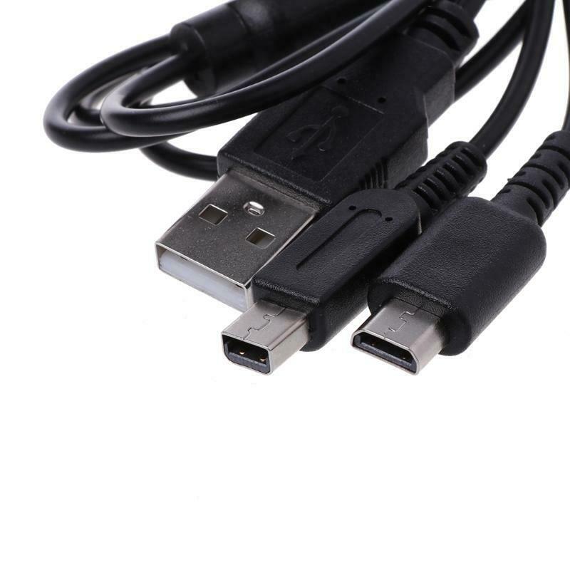 2-In-1 USB Power Charging Cable Y-Splitter Cord For 3DS NDSI DS Lite