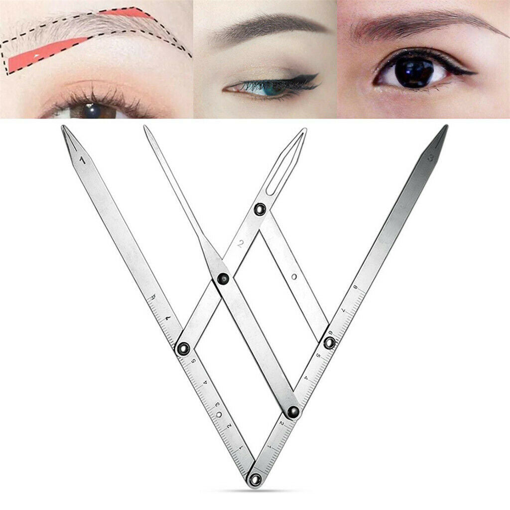 Eyebrow Microblading Set Permanent Needles Rulers Ring Cups Skin Pratice Pen