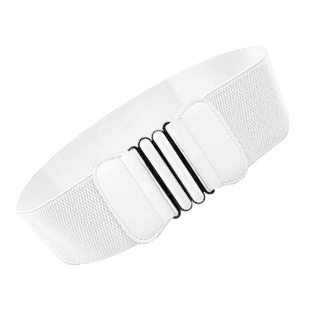 3 Pieces Womens Faux Leather Wide Elastic