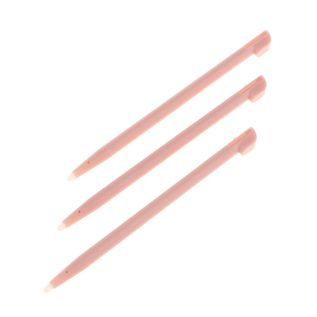 6 Packs Slot in Touch Stylus Pen Set for   2DS Video Game Pink+Blue