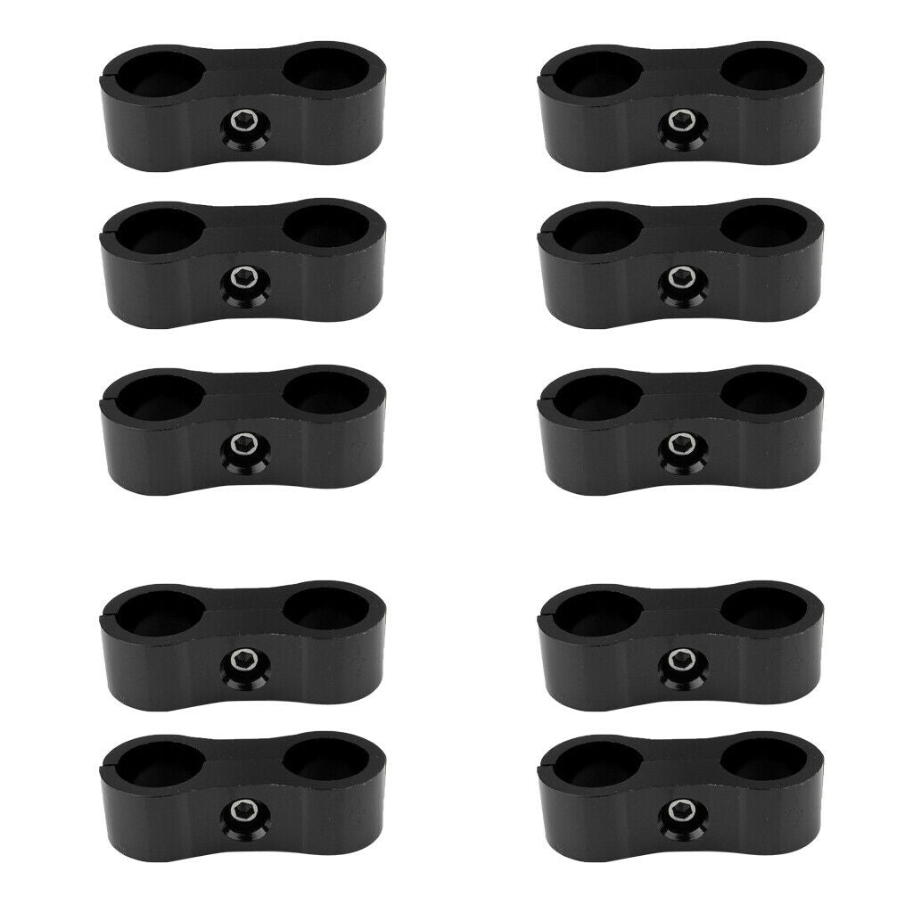 10 pieces AN6 fuel line hose separator clamp fitting adapter bracket