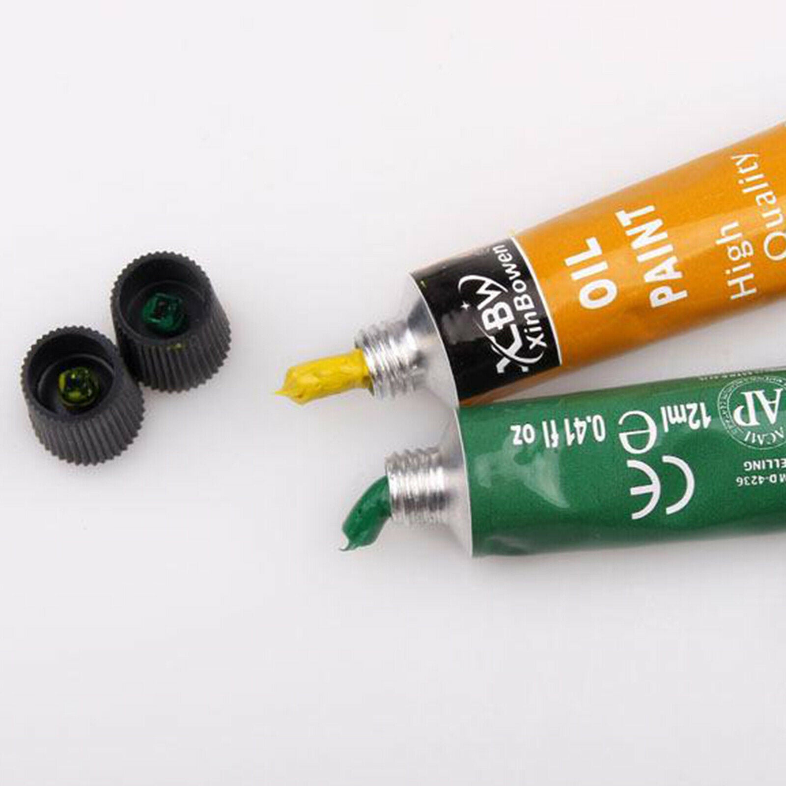 Premium 12ml Oil Paints Tubes Set Paint Pigment Canvas Landscape Brush Tools