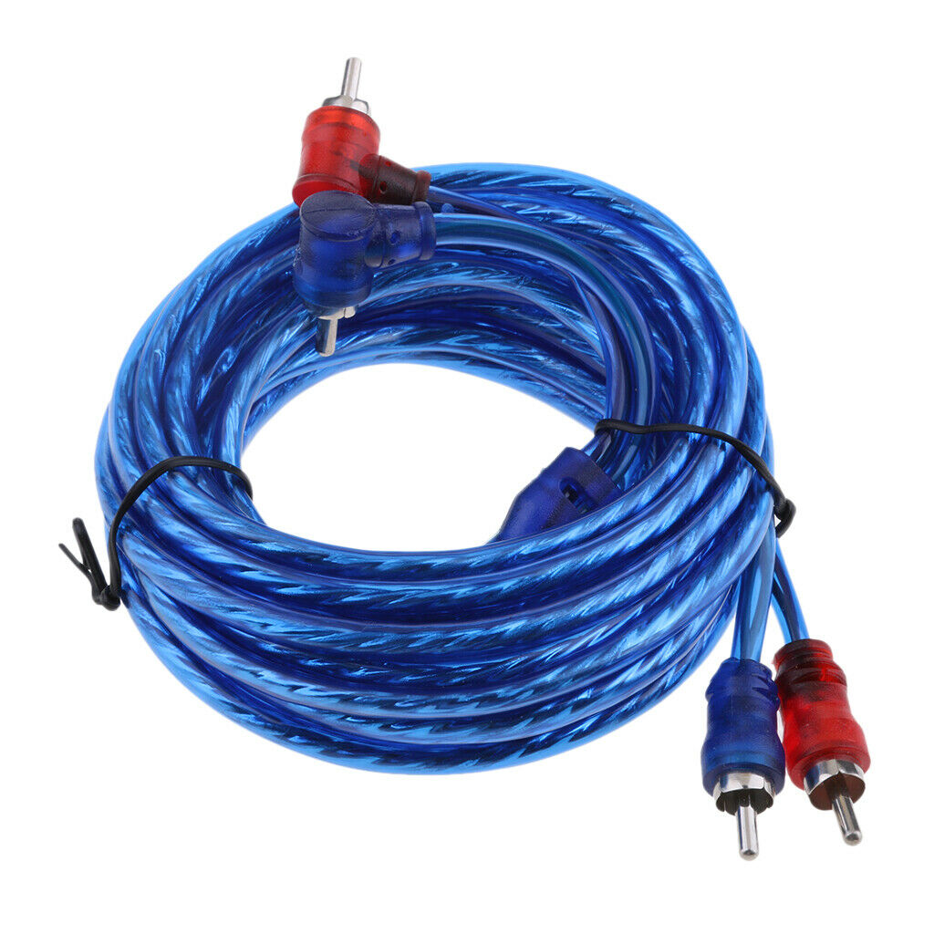 2 RCA Male to 2 RCA Male Auto Car Stereo Audio Cable Amplifier Cable 4.5m