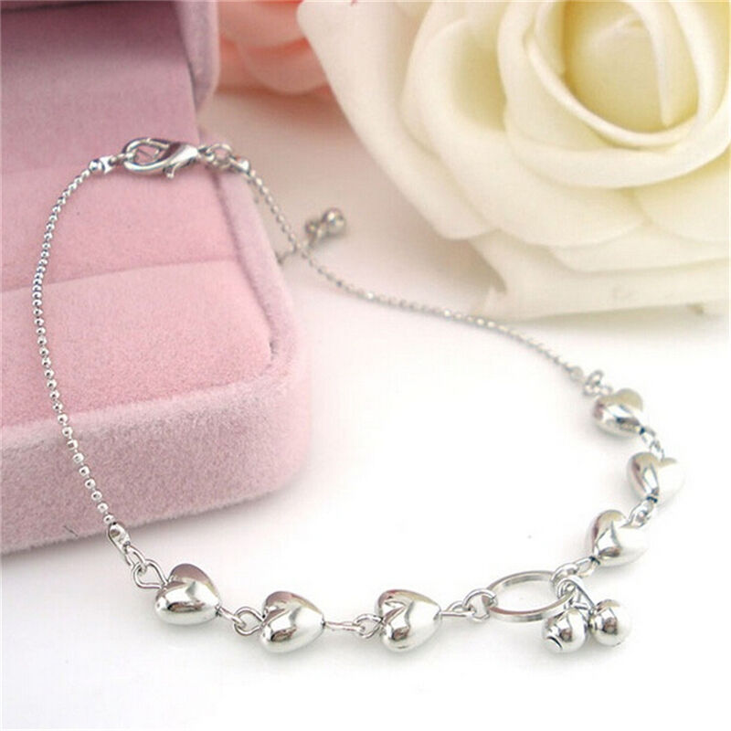 Women Heart Cherries Chain Anklets Bracelet Barefoot SandalsBeach Foot Jewe~Z Rf