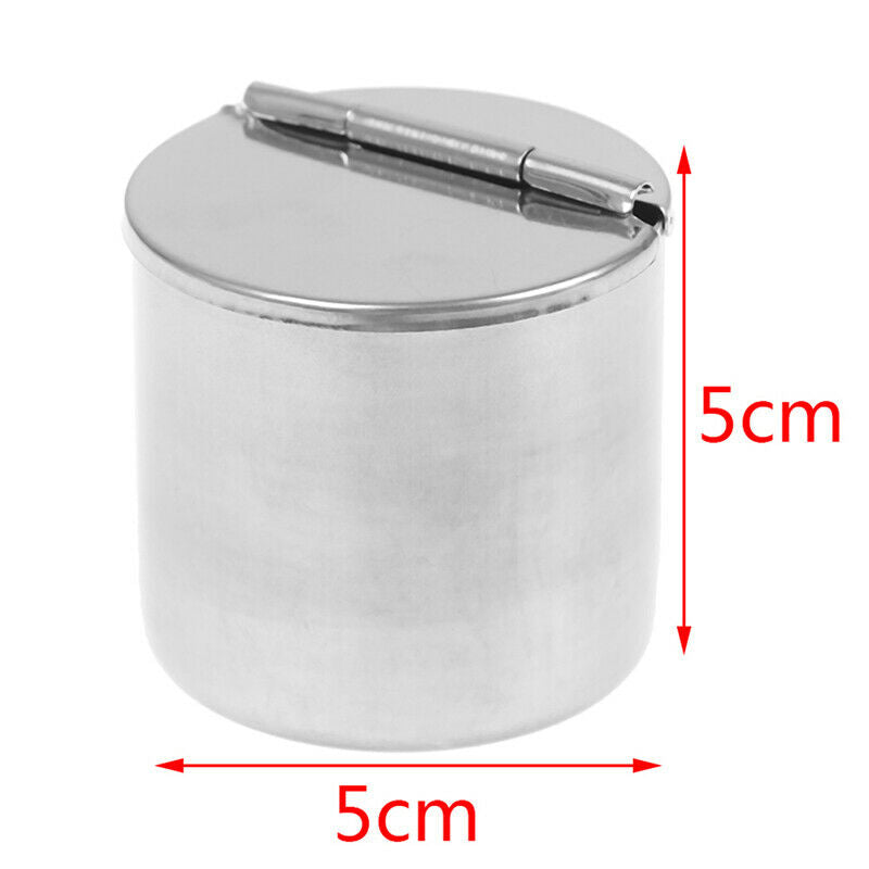 5*5cm Stainless Steel Dental Cotton Tank Alcohol Disinfection Jar Half ClamDEAU