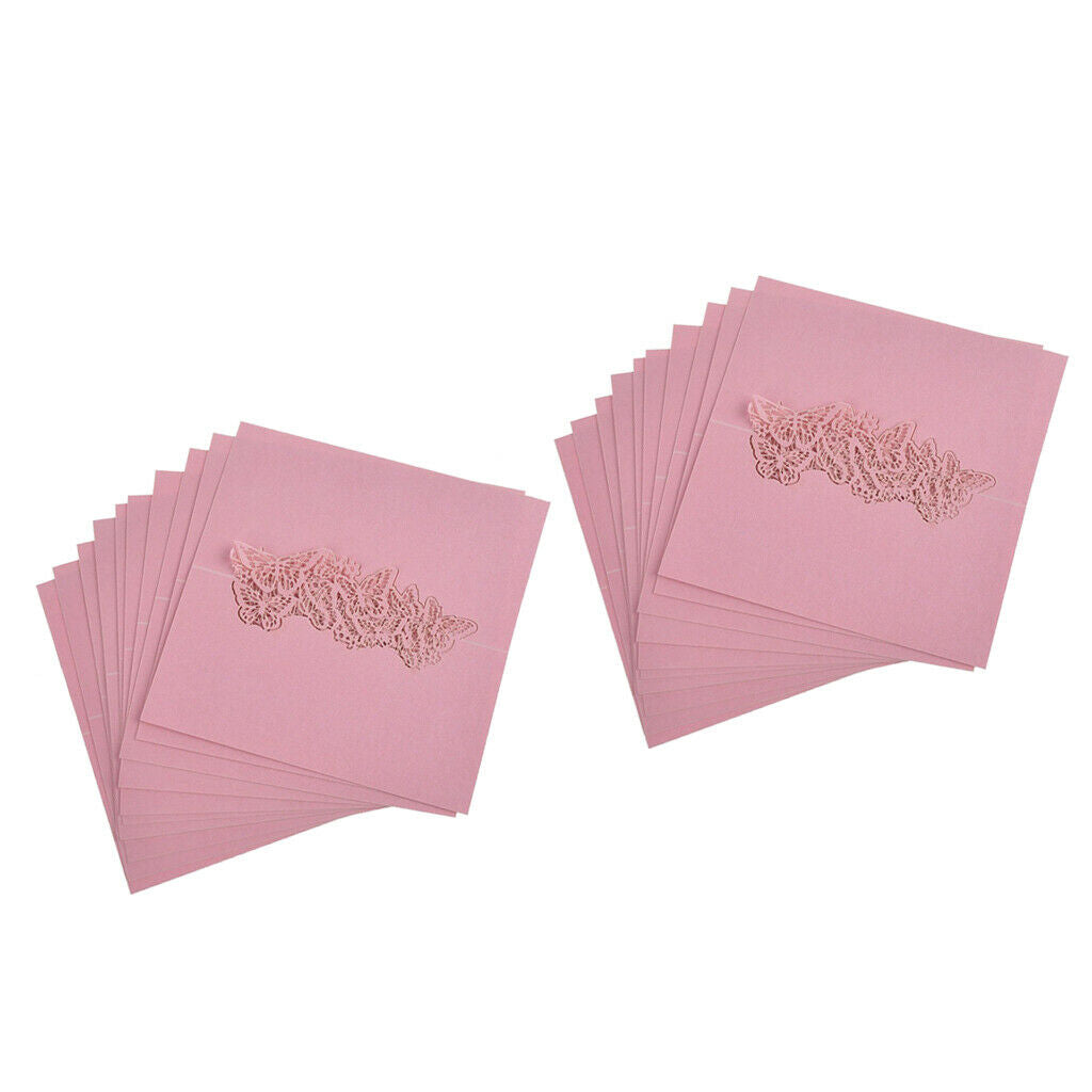 50 Butterflies Name Cut Out Place Cards Wedding Cards