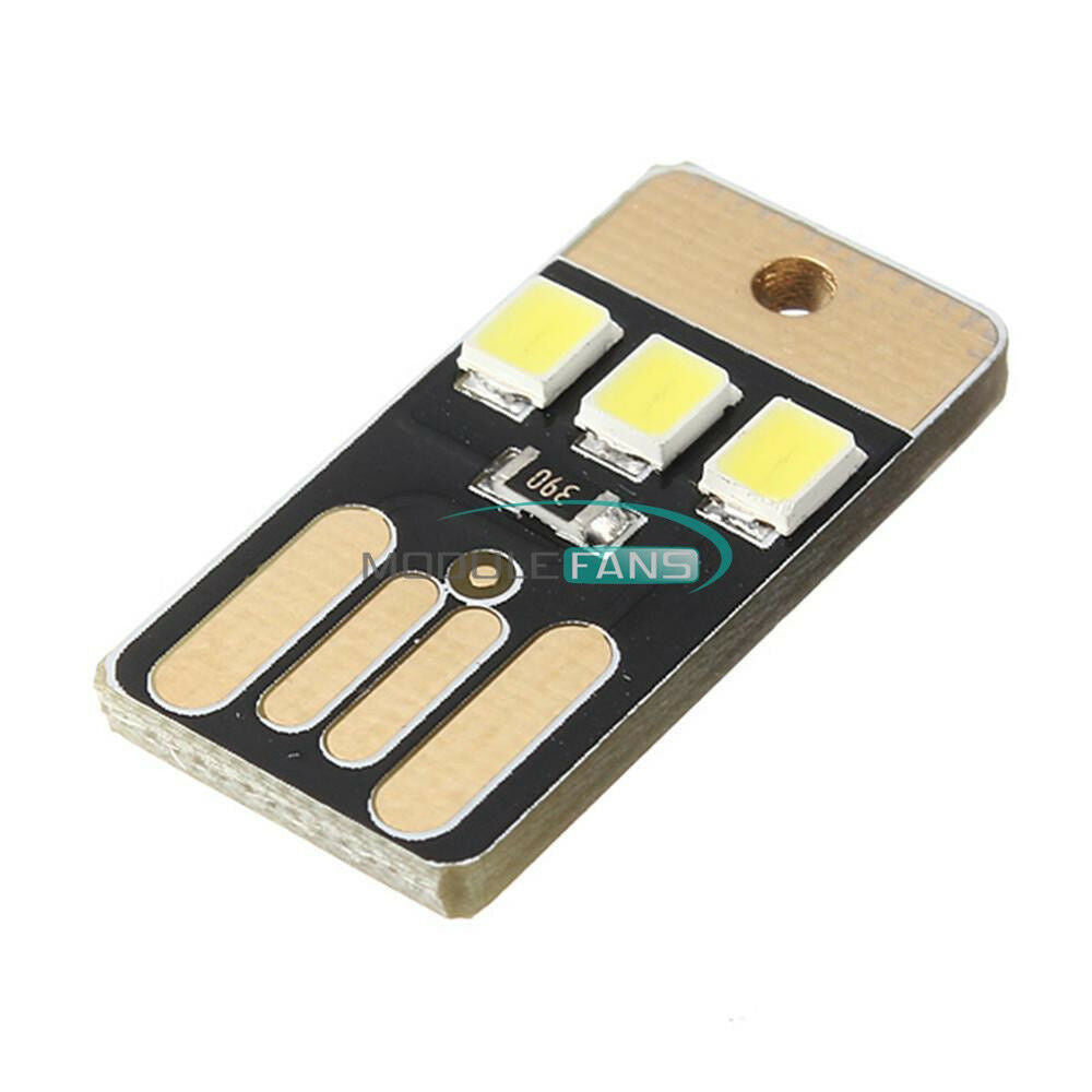5PCS Precision Hot Pocket Card Lamp Bulb Keychain Mini LED Night Light USB Power