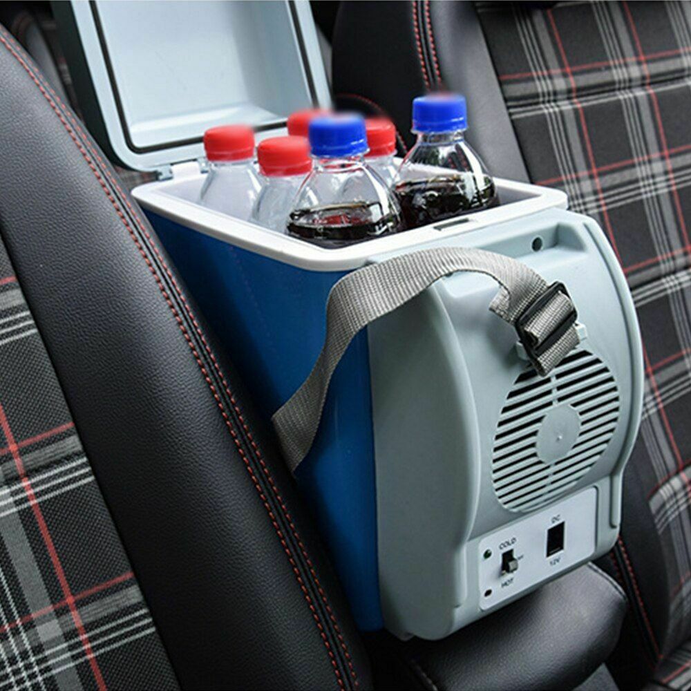 12V Portable Car Refrigerator 7.5L Warming Cooling Box Road Trip Travel Camping