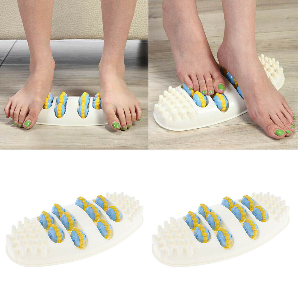 2X Foot Acupoint Massager Mat Feet Roller Walk Massagers Foot Leg Pain Ease