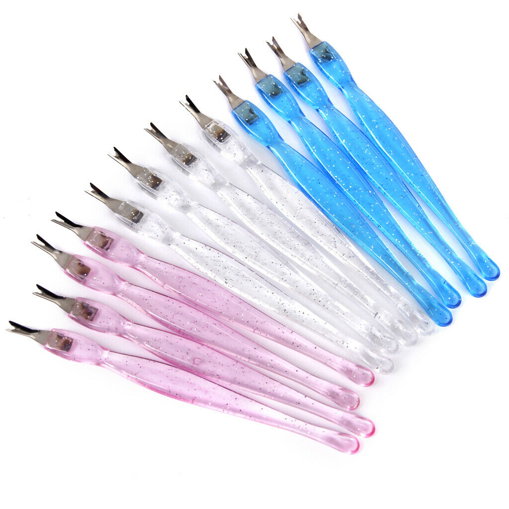 Disposable Cuticle Nipper Trimmer Remover Pedicure Manicure Nail Tools 12Pcs