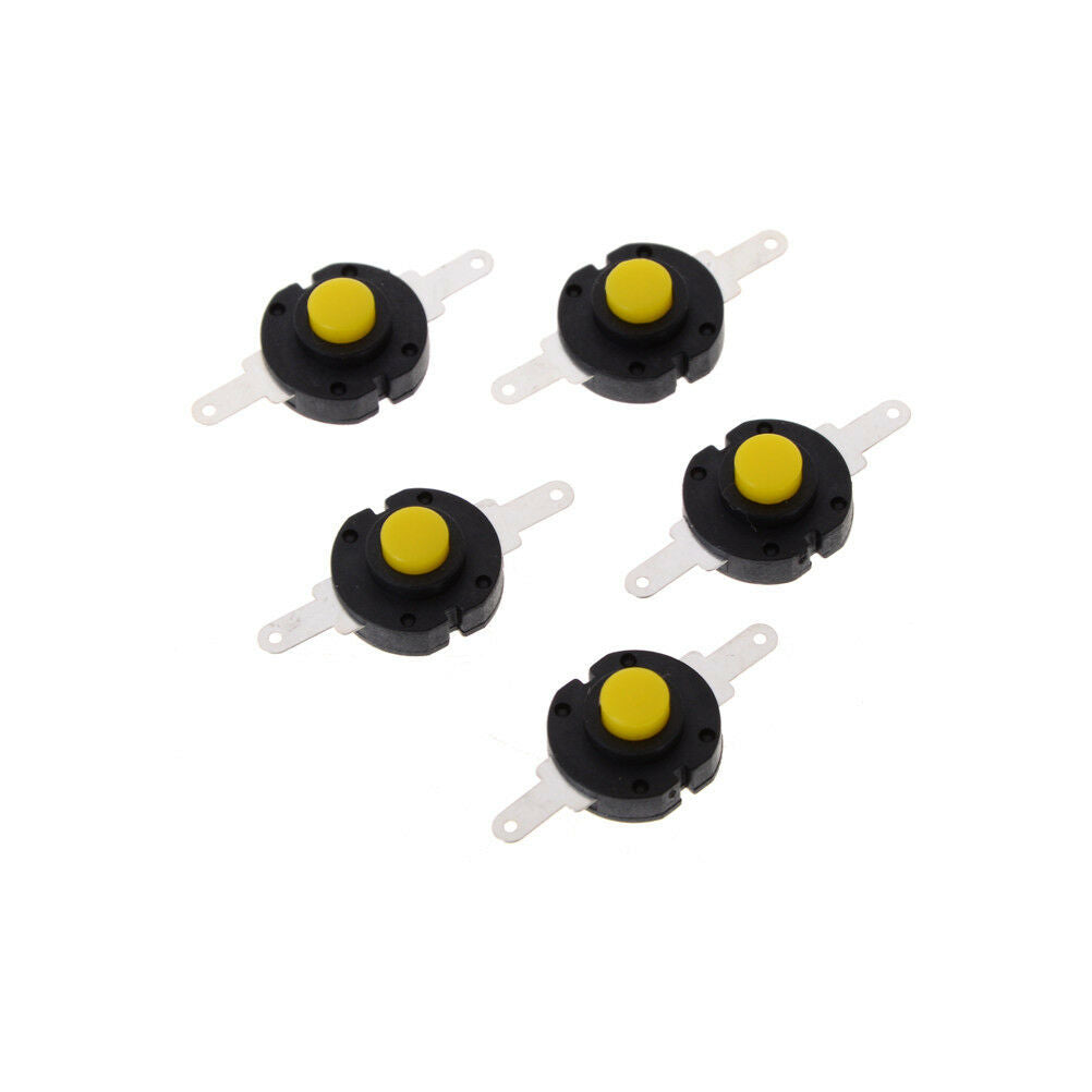 5Pcs Flashlight Switch Self-locking Round Twisted Switch DIY Electronic Switch