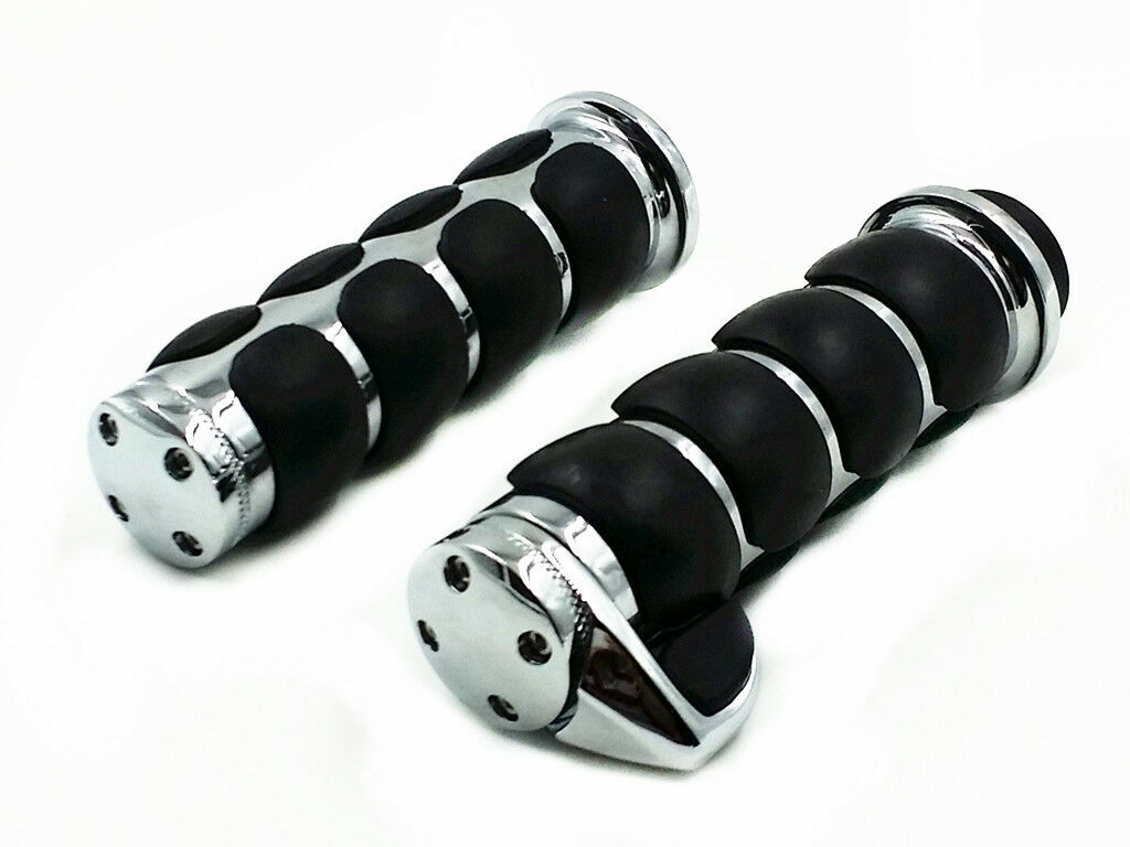 1" Handlebar Hand Grips Throttle Boss For Suzuki Boulevard Volusia Retro Cafe