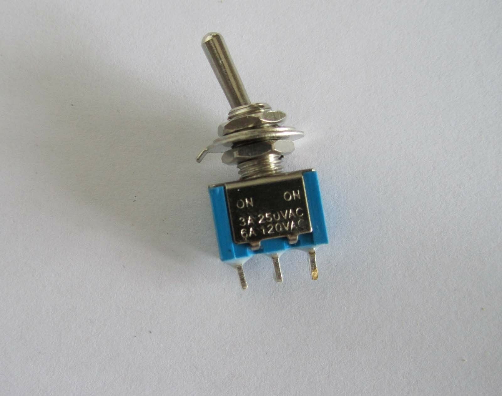 10x SPDT Guitar Mini Toggle Switch 2-Position ON/ON 3 PIN Car/Boat Switches