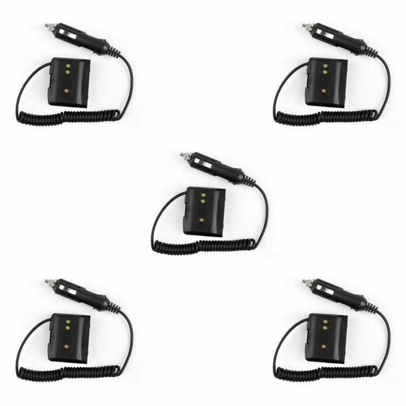 5x Car Charger Battery Eliminator Adapter For Yaesu VX-7R VX-6R VX-5R Radio BS5