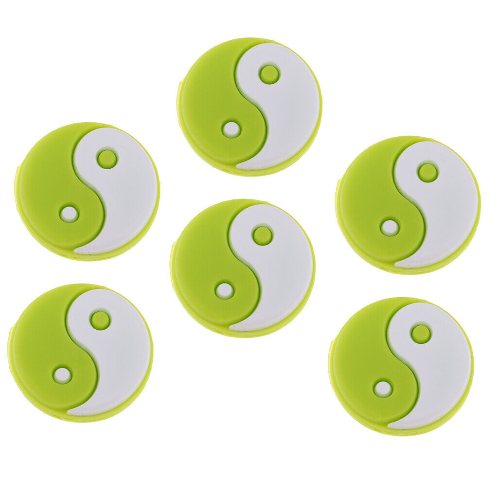 Silicone Tennis Vibration Damper, 6-Pack, Damper, Silencers, Damper