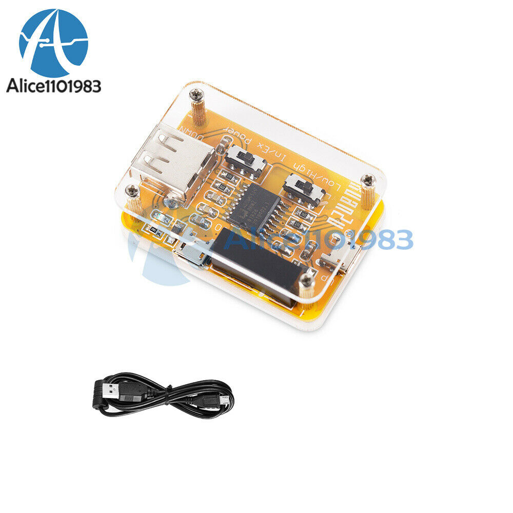 USB Isolator Board Audio Noise Eliminator DAC Digital Isolation Module w/ Case