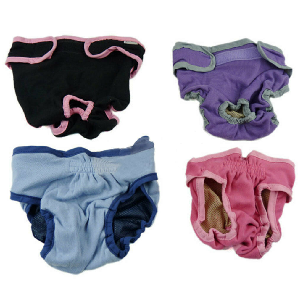 2 Pieces Adjustable Pet Dog Safe Physical Pant Female Dog Sanitary Nappy Diaper