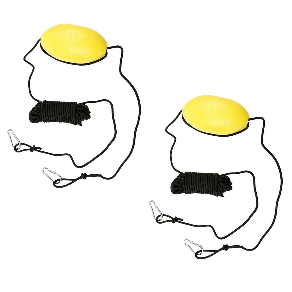 2 Pieces Kayak  Anchor Tow Rope Tow Line EVA Buoy