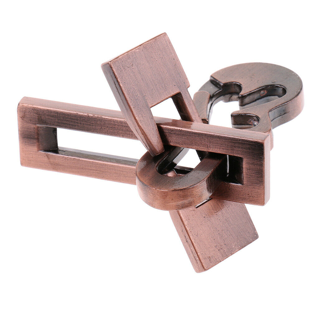 Creative Alloy Key Lock Puzzle Metal Brain Teaser Keys Puzzles for Trick