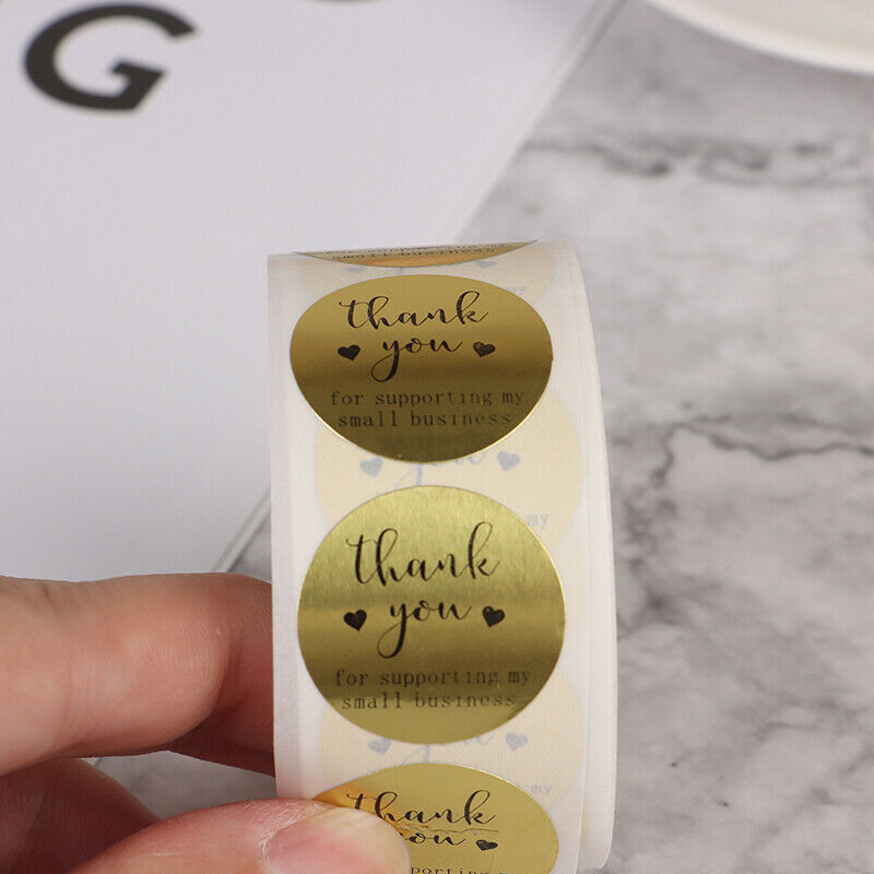 Thank You for Supporting My Small Business Stickers seal label Christmas .l8