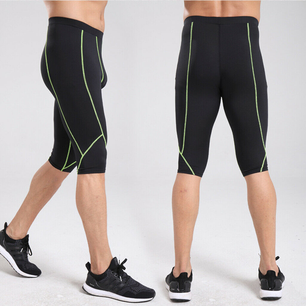 Mens Womens Sports Short Tights Gym Training Basketball Soccer Pants 2XL