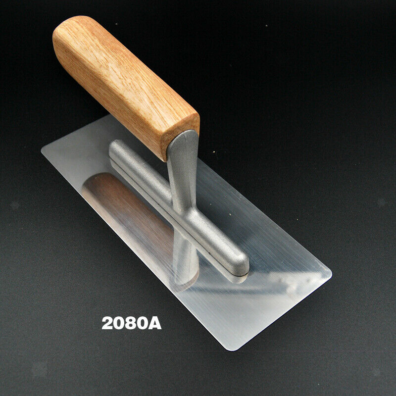 Stainless steel trowel with wooden handle