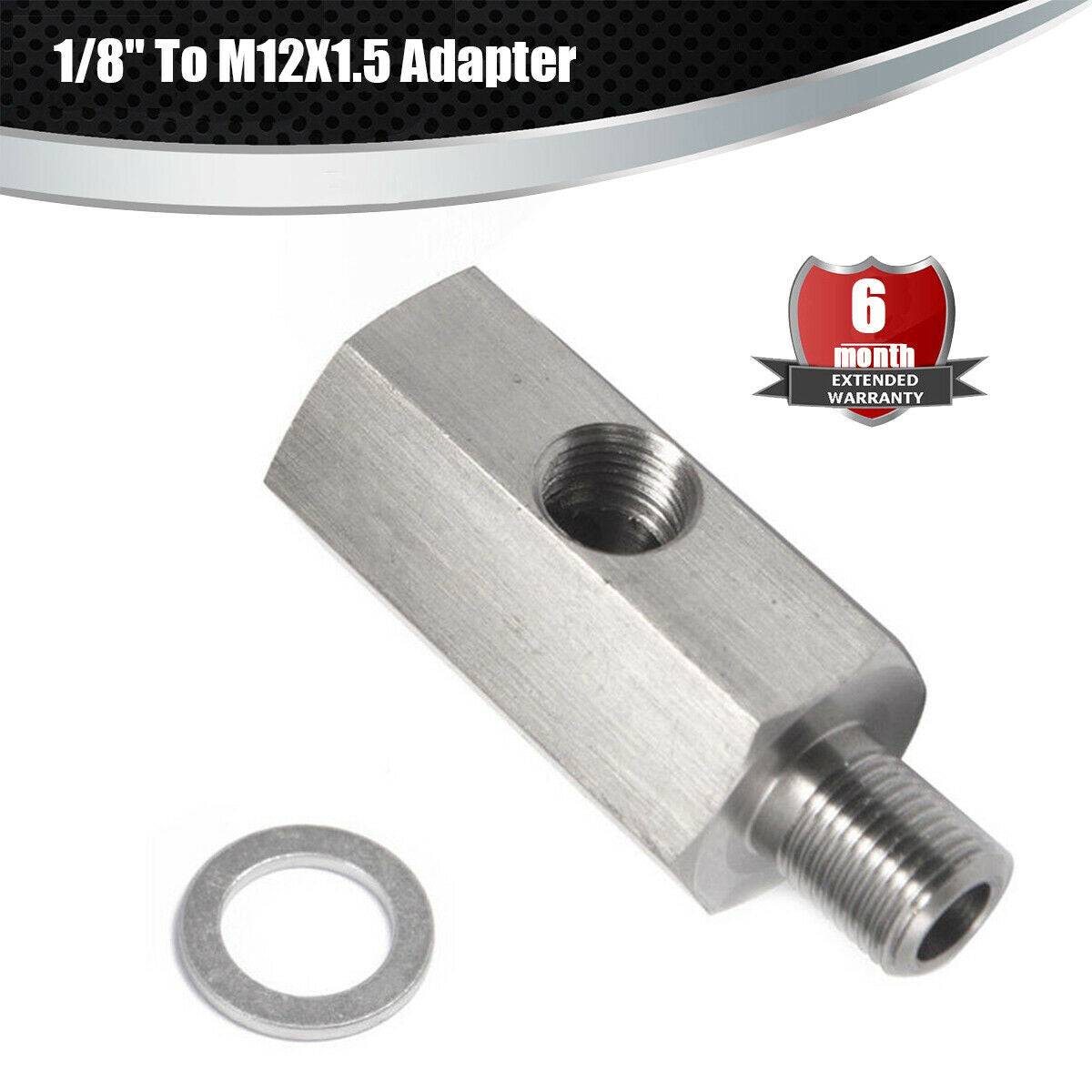universal 1/8'' NPT Tee for taping into OE oil pressure sender Stainless Steel