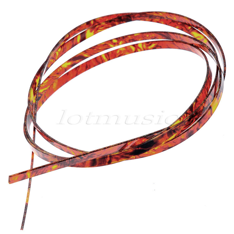 1 Pc Purfling Binding Strips For Guitar Parts Celluloid 1650 x 10 x 1.5mm Flame