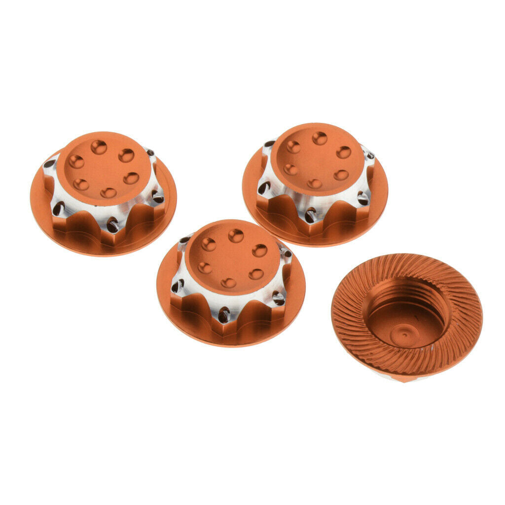 4pcs Wheel Hexagon Nut Dust Cover For 1/8 HSP 94762 94886 ZD Racing Car Accs