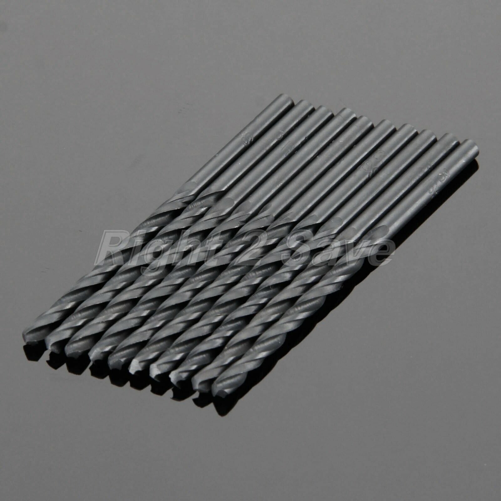 10pc 3mm Straight Shank HSS Micro Twist Drill Bits For Wood Aluminum Plastic R2S