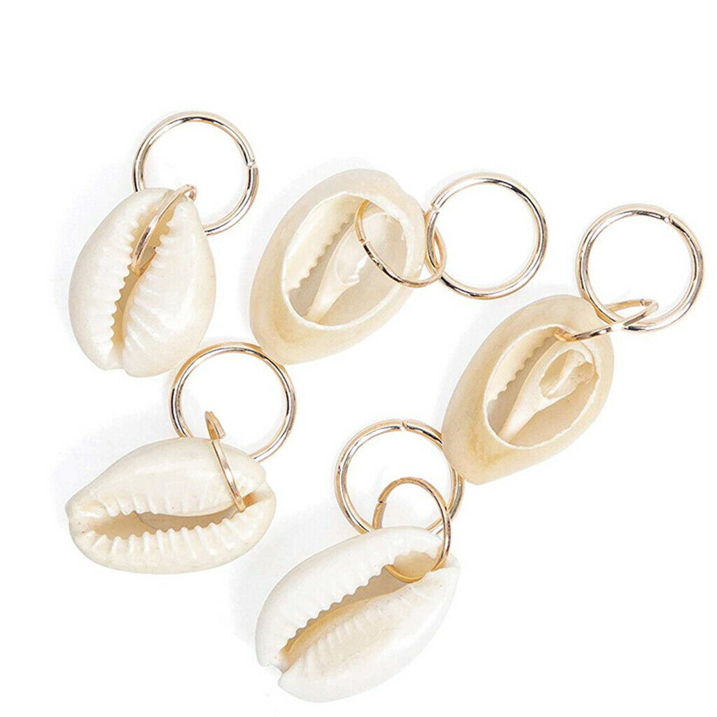 120Pcs Shell Snowflake Star Leaf hair Jewelry Braid Hoops for Braiding hair