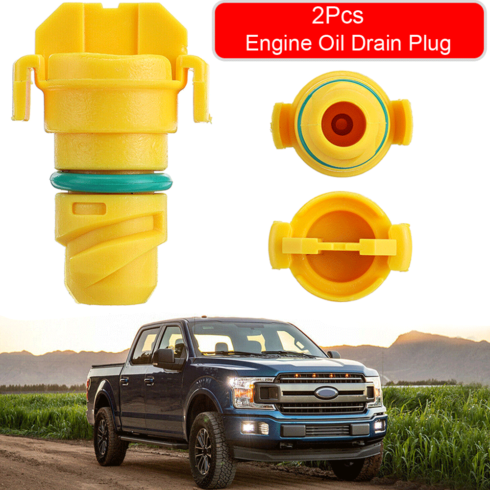 For Ford F150 Mustang Expedition Engine Oil Drain Plug Screw Yellow # KX6Z6730B