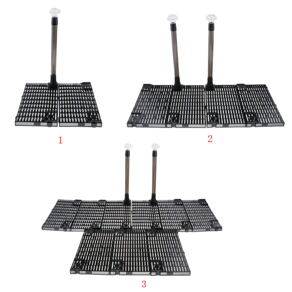 Fish Tank Plastic Filter Board Plate Aquarium Filteration System Board Black