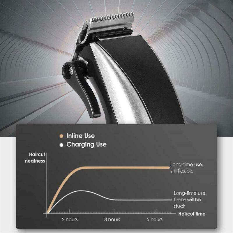 Professional Electric Plug-In Hair Clippers Beard Trimmer Barber Grooming Kit