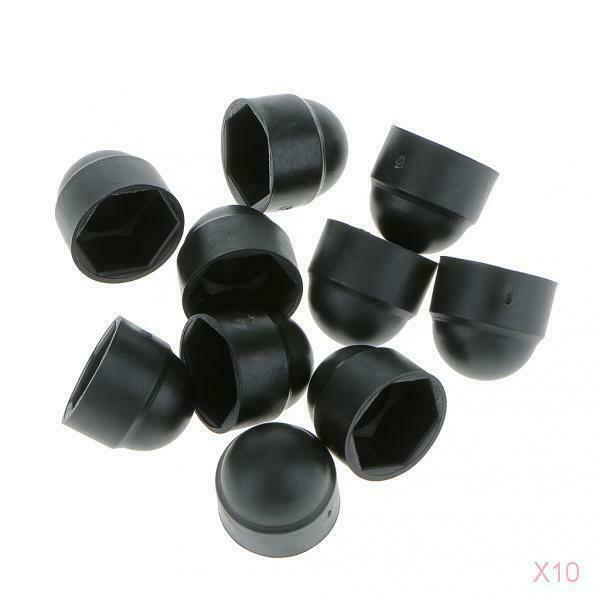 100x M8x13mm Black Dome  Nut Head Protection Caps Cover Hexagon Screws