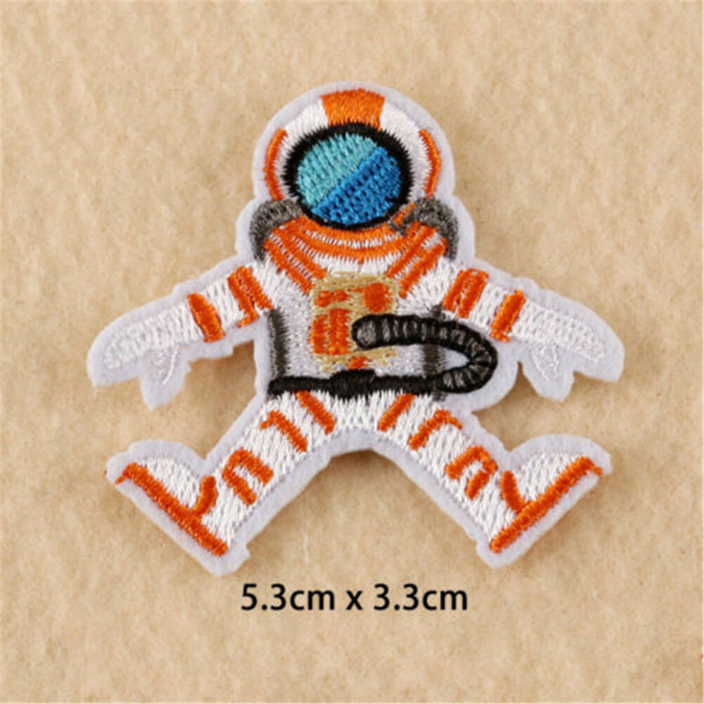 Astronaut Fabric Patch Embroidered iron on Patches For Clothing DI.l8