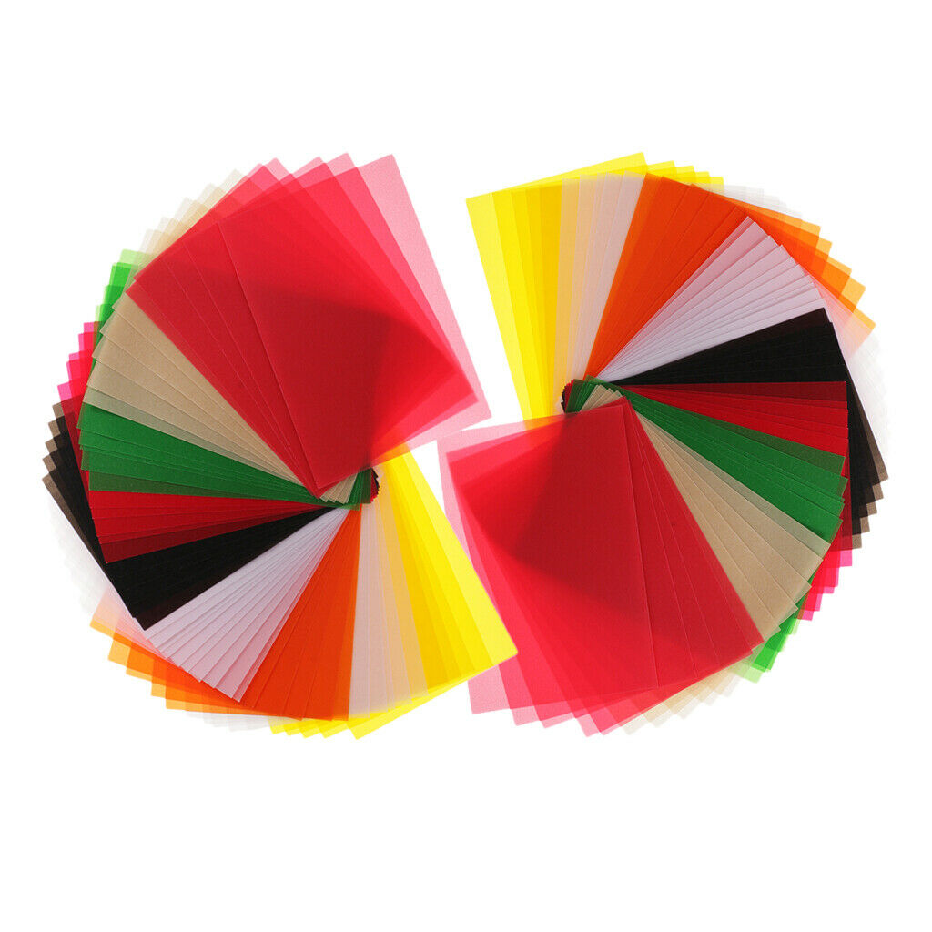 100x Colorful Tracing Papers Invitations Cardmaking Scrapbooking Clear Paper