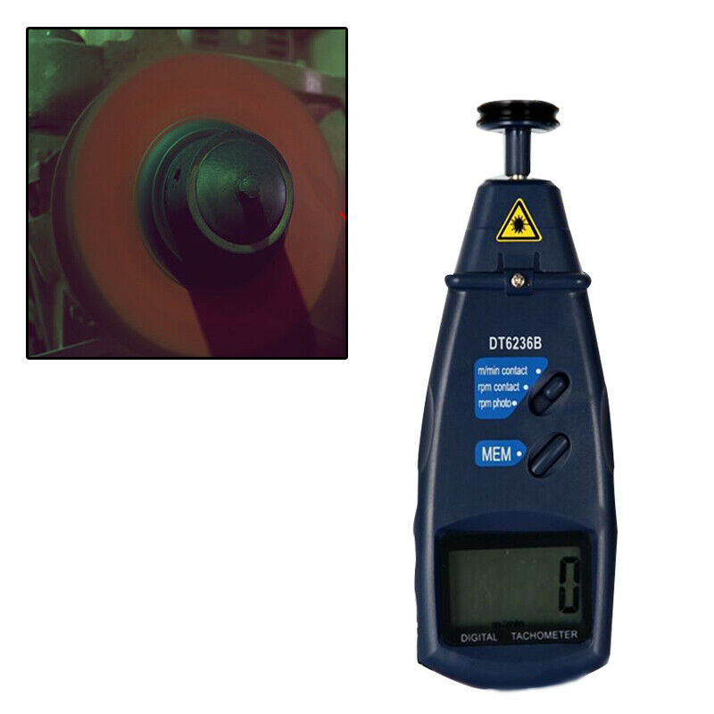 Motorcycle Car Truck Digital Tachometer Non-Contact 2.5 to 99999 RPM Counter Kit