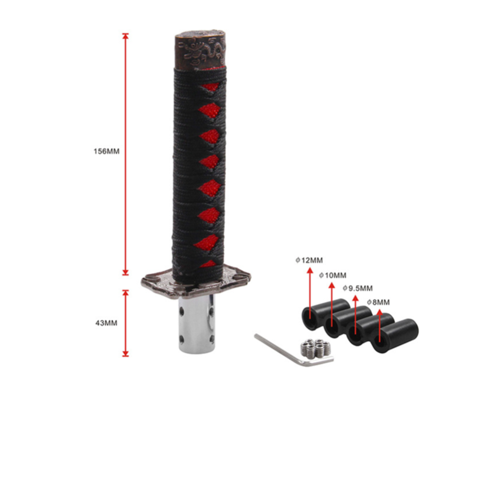 Universal Samurai Sword Vehicle Car Shift Knob Katana Sport Shifter Adapter